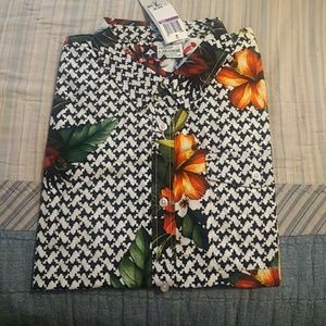 LRG Mens Descendent Floral Print Button Up Shirt